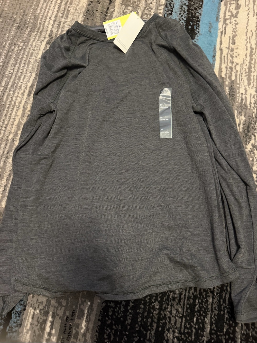 Men’s Dark Heather Gray Long Sleeve Top